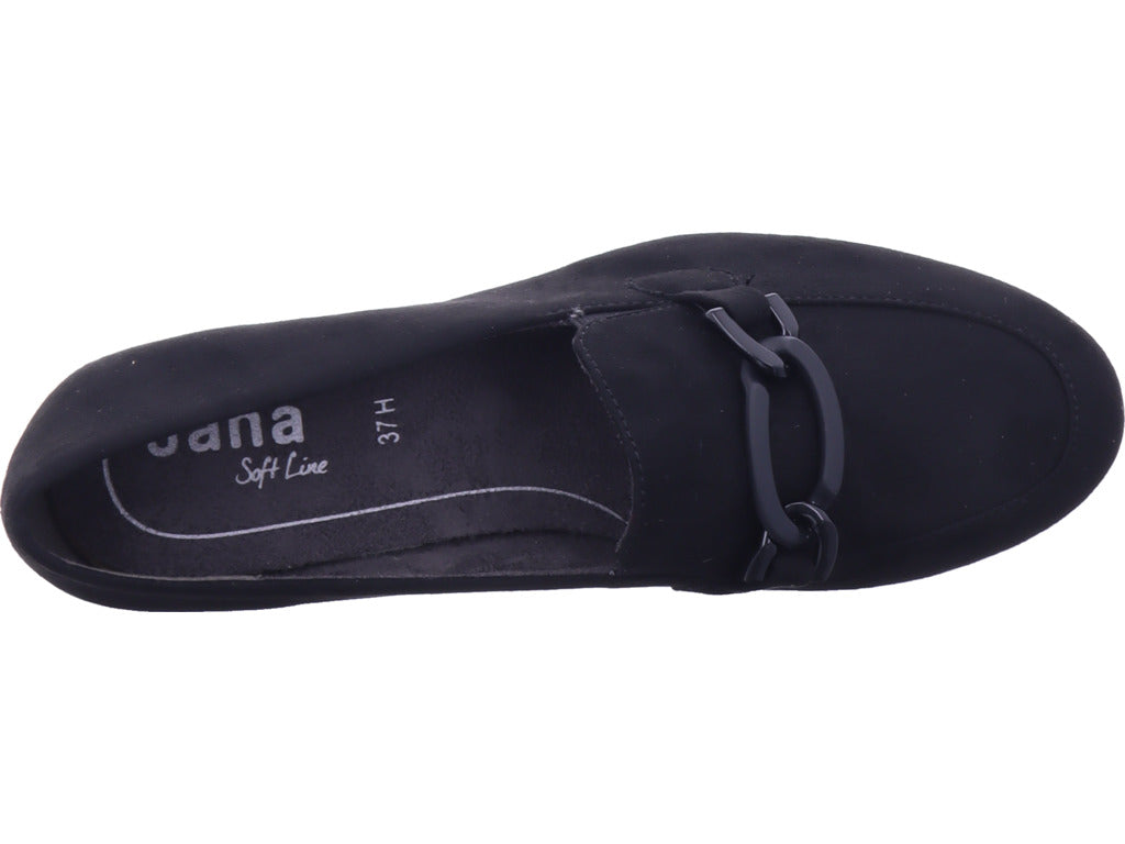Jana women's ballerina flats in black
