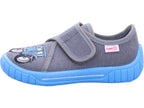 Superfit Jungen Hausschuh Hausschuh Textil \ Bill in blau
