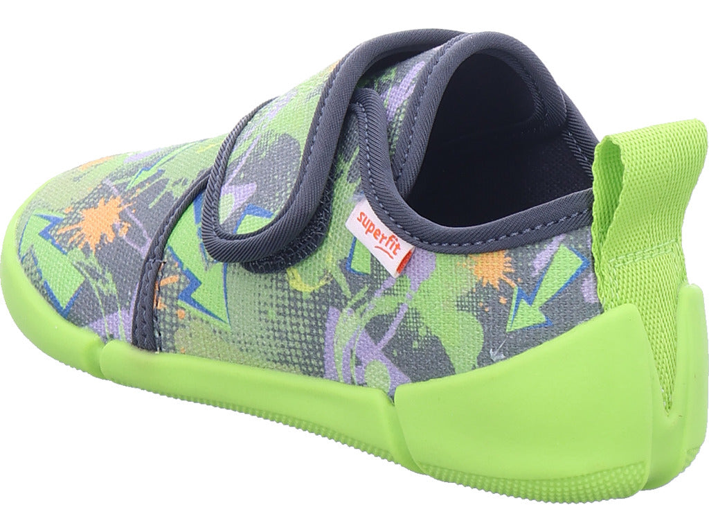 Legero boys' slippers, textile slippers, Venti in grey