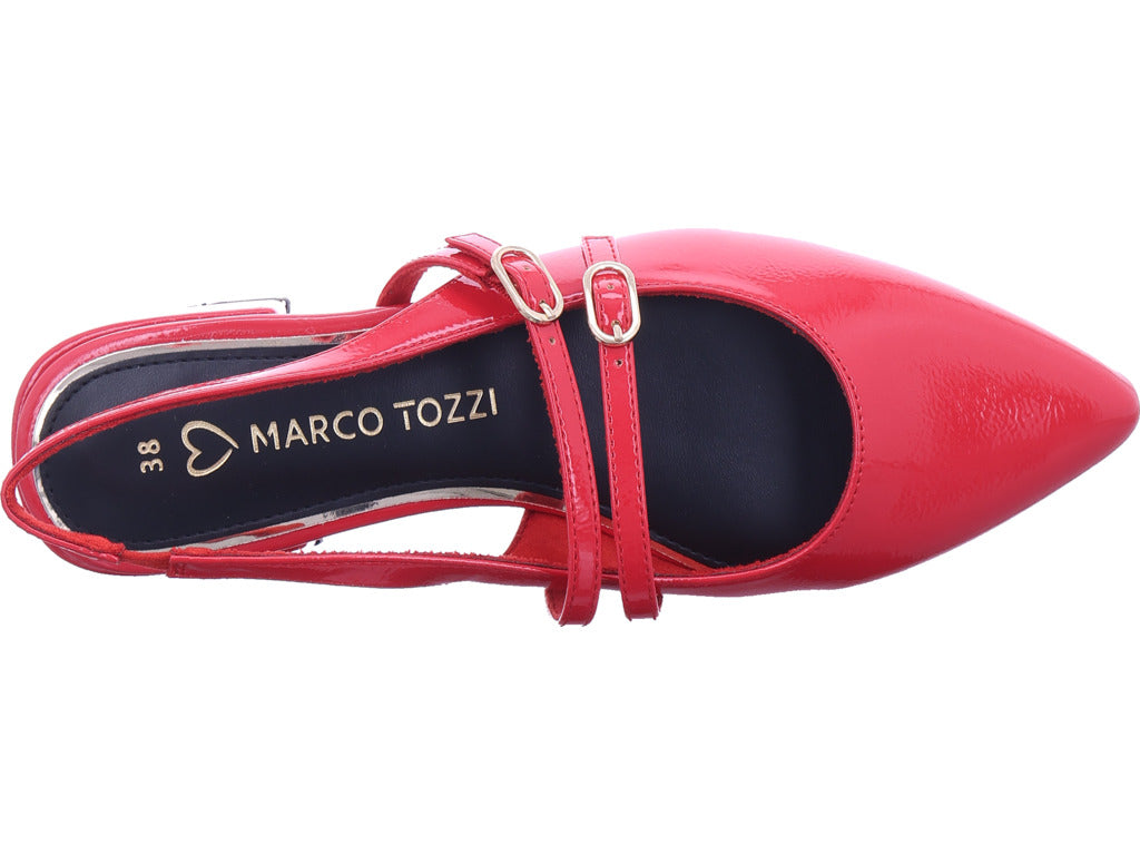 Dámské lodičky Marco Tozzi v červené barvě