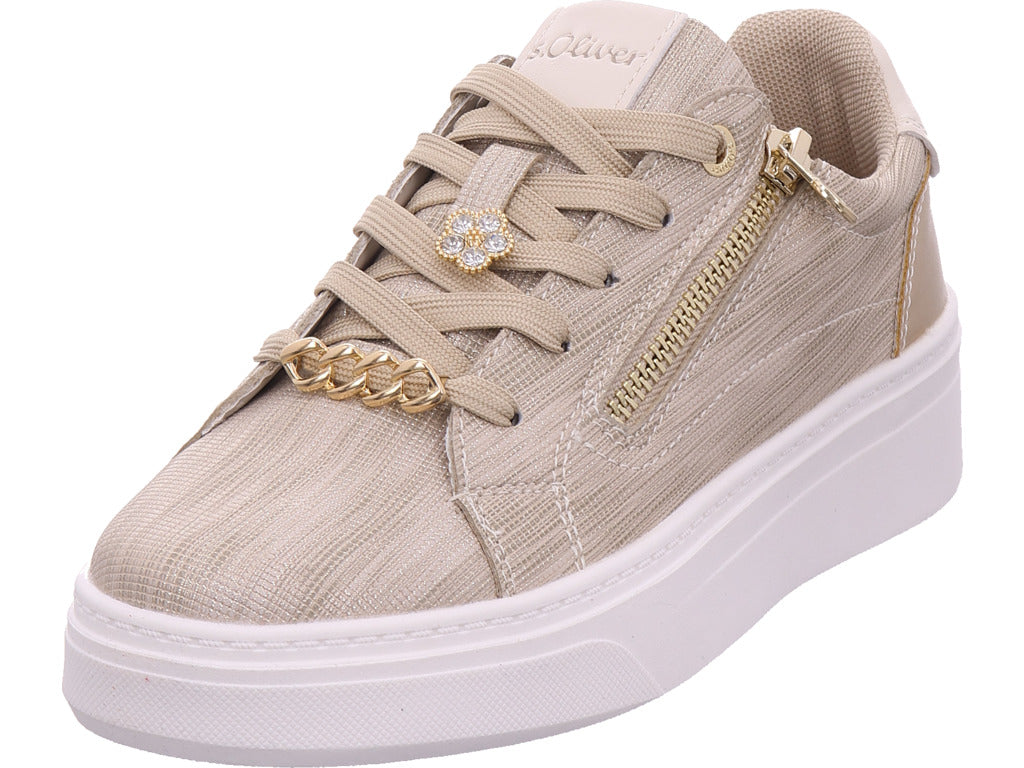 s.Oliver Damen Sneaker  in gold