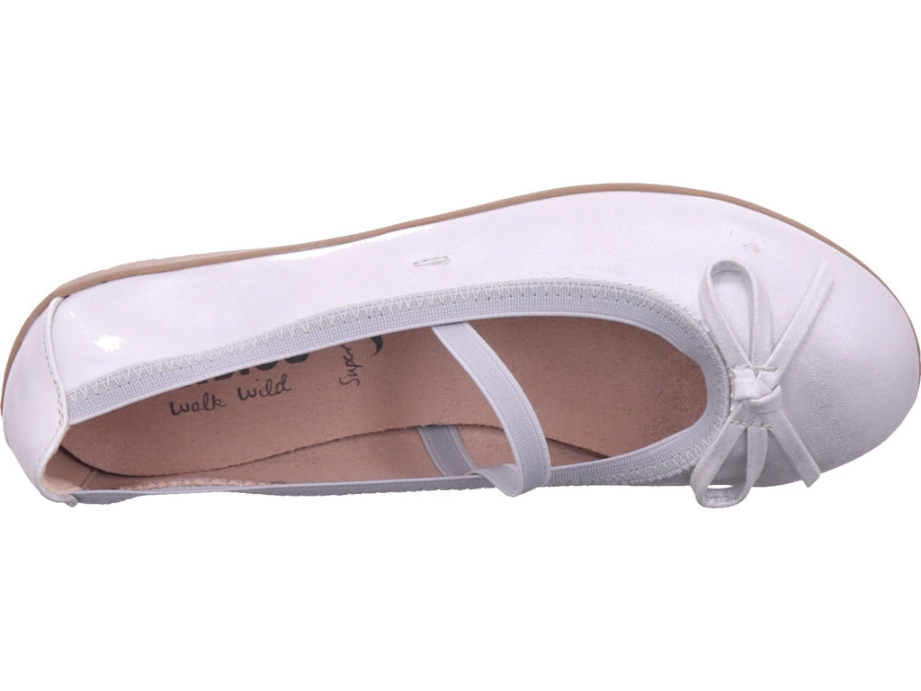 Planet Footwear Mädchen Ballerina  in weiß