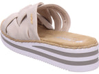 Rieker Damen Pantolette Fsk Damen Sandalen in beige