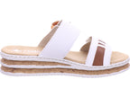 Rieker Damen Pantolette Fsk Damen Sandalen in weiß