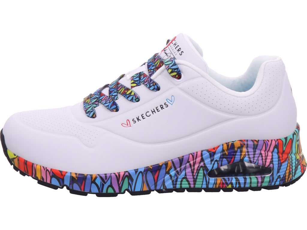 SKECHERS Damen Sneaker Uno Ravaged Love in frei