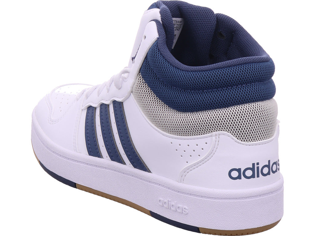 Adidas Jungen Sneaker Hoops Mid Classic J in weiß