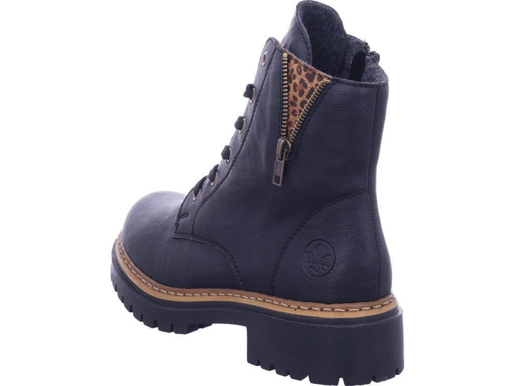 Dámské kalhotové kozačky Rieker Hwk Dámské kozačky v černé barvě