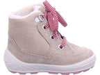 Superfit Mädchen Moonboot Stiefelette Leder \ Groovy in beige