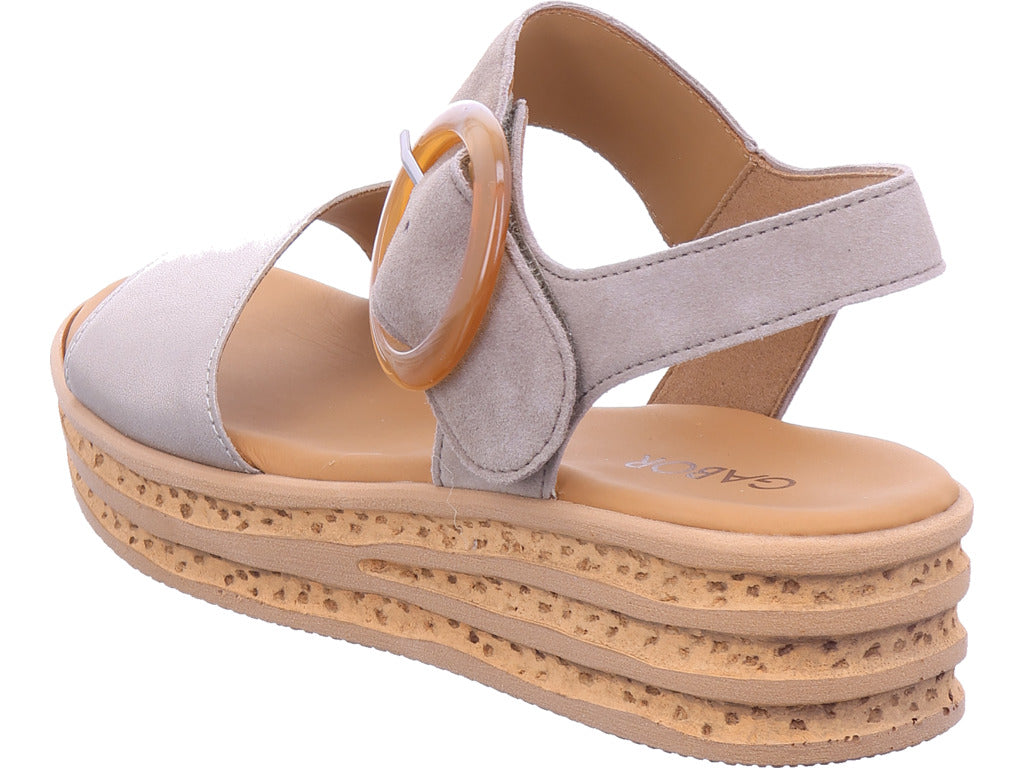 Gabor Damen Sandalette  in platin