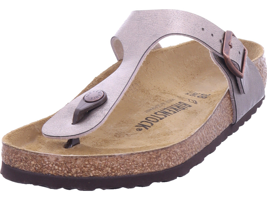 Birkenstock women's Gizeh Birko-Flor in beige