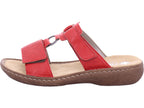 Rieker Damen Pantolette Fsk Damen Sandalen in rot