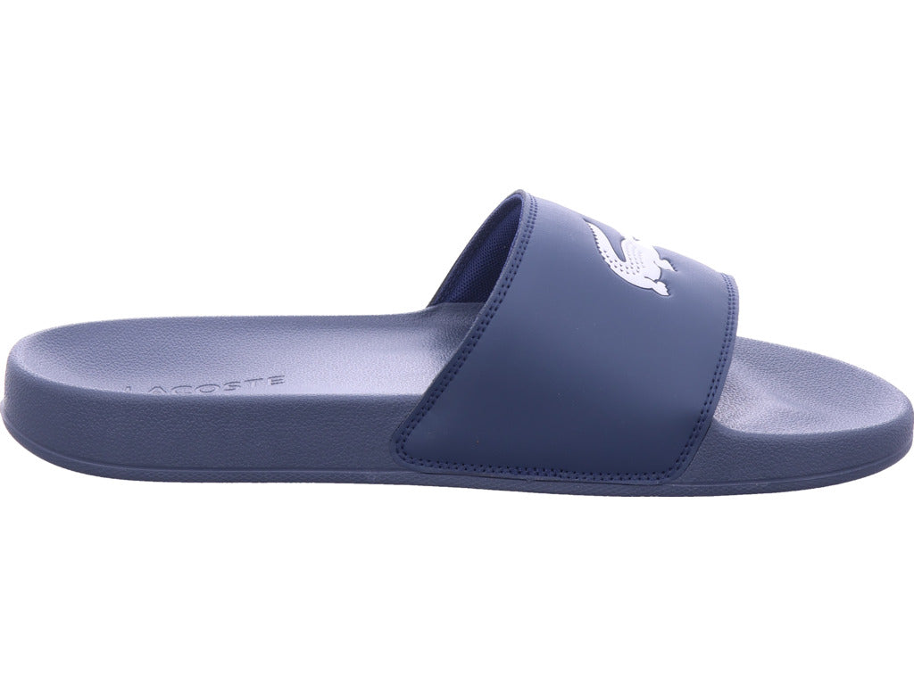 Lacoste Herren Pantolette Serve Slides in blau