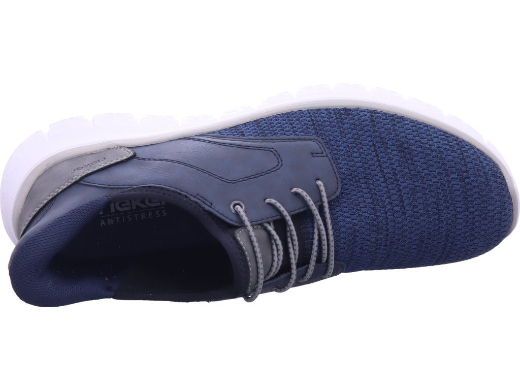Rieker Herren Slipper Fsk Herren Halbschuhe in blau