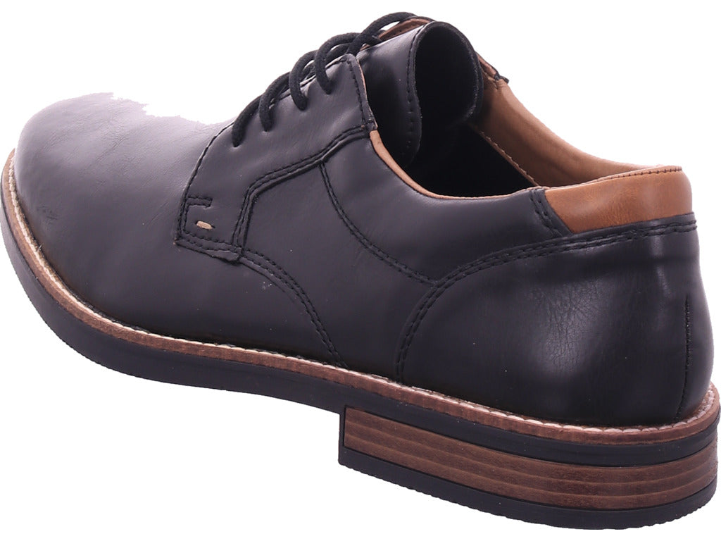 Rieker men's low shoe in black
