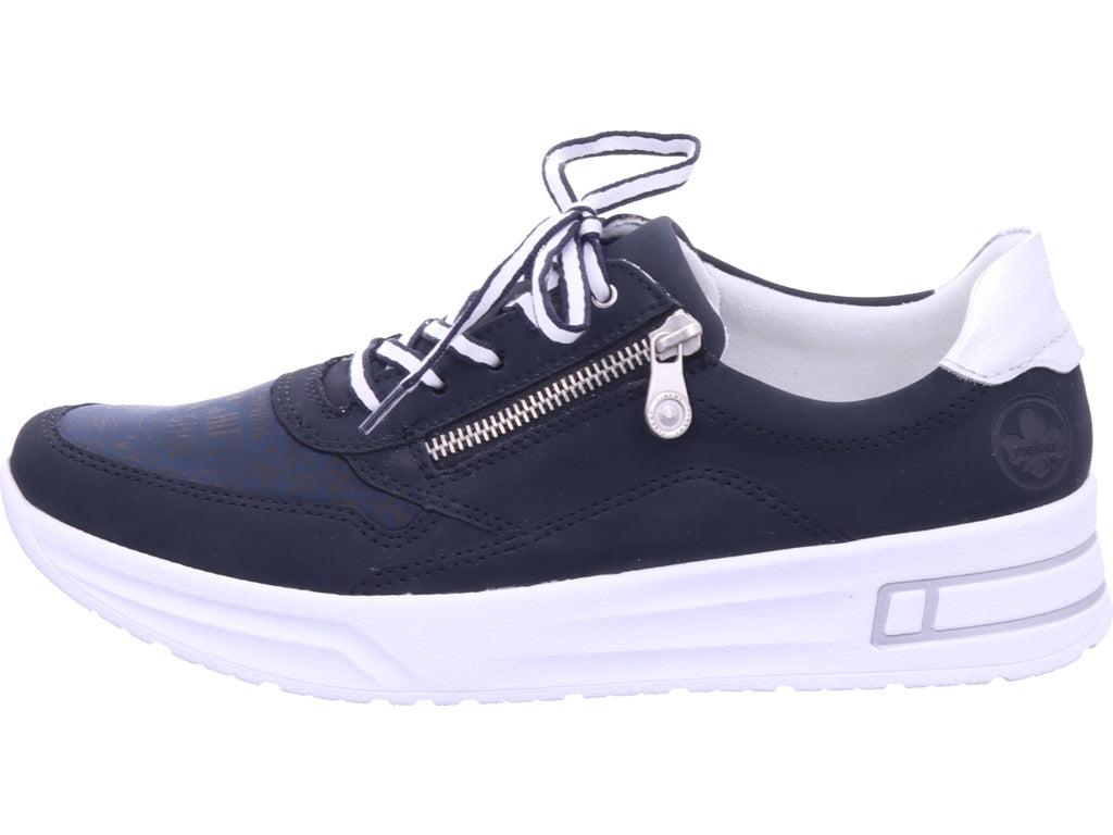 Rieker Damen Sneaker Fsk Damen Halbschuhe in blau