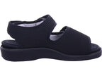 Varomed Damen  Genf Klettsandale Schwarz in schwarz
