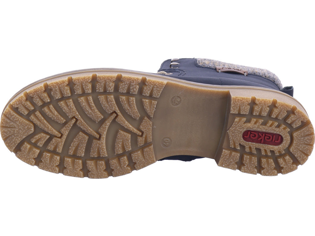 Dámské kotníkové boty Rieker Hwk v modré barvě