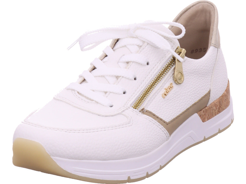 Rieker Damen Sneaker Fsk Damen Halbschuhe in weiß