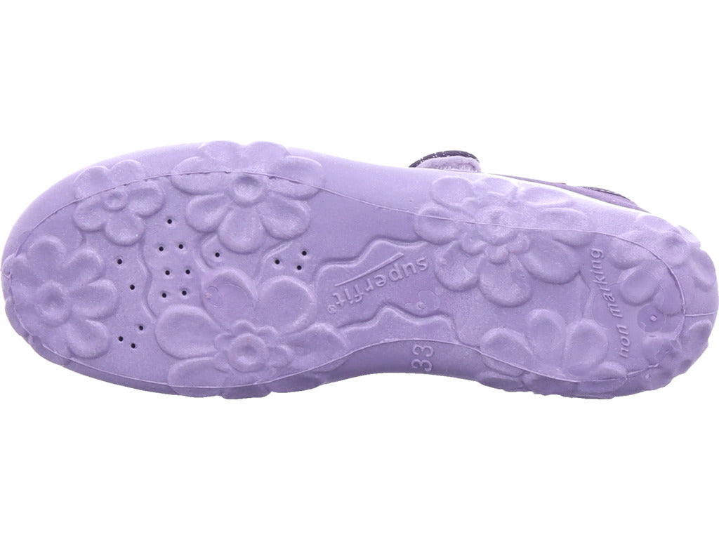 Legero girls' slippers, textile slippers, Bonny in purple