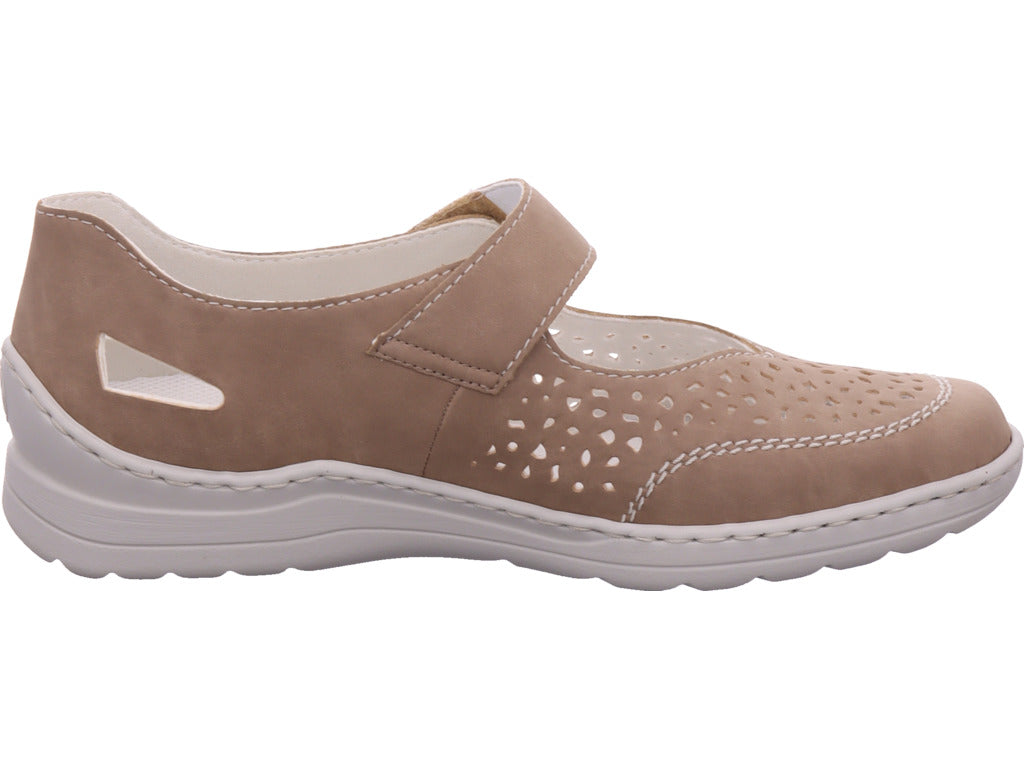 Rieker Damen Slipper Fsk Damen Halbschuhe in beige