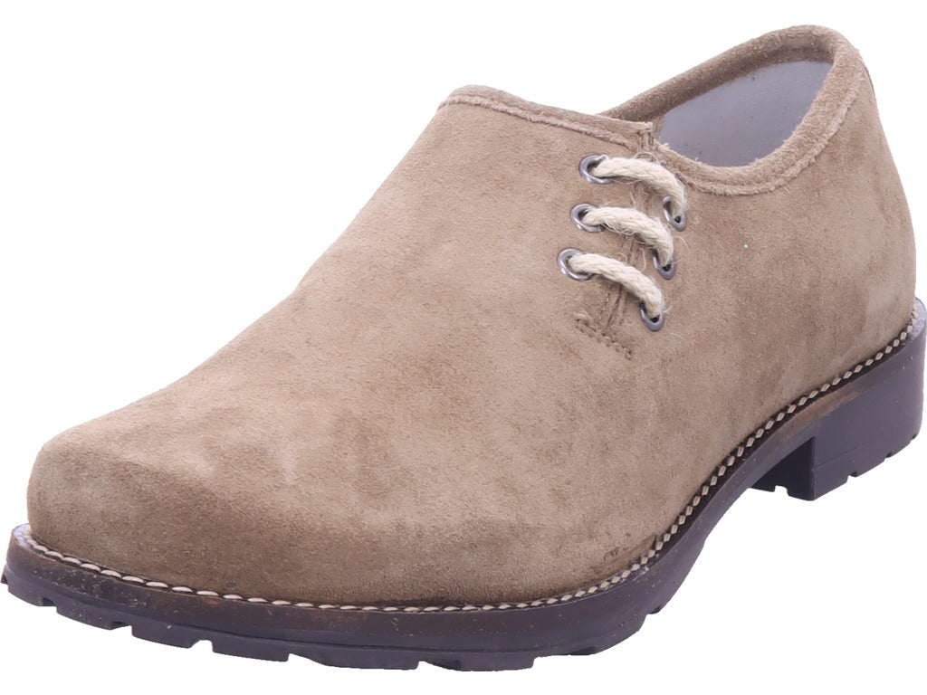 Esgano Herren Halbschuh Haferlschuhe in beige