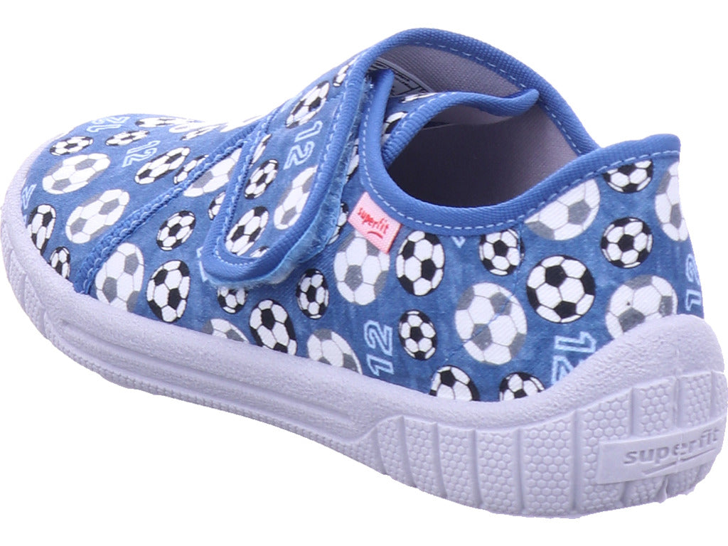 Superfit Jungen Hausschuh Hausschuh Textil \ Bill in blau