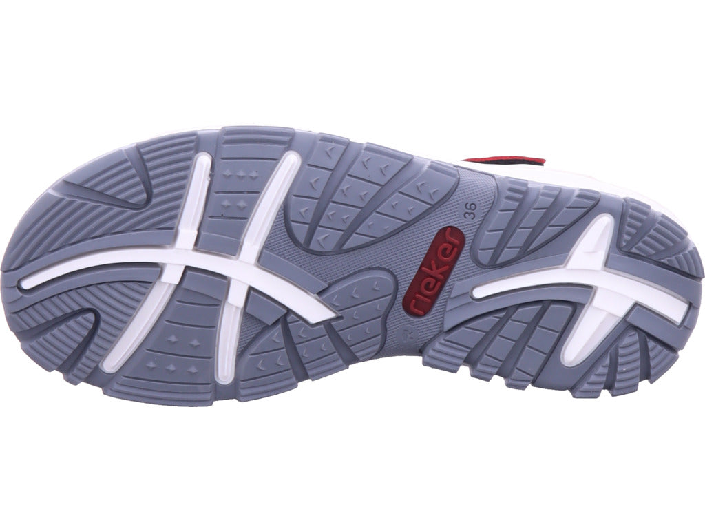 Rieker Damen Sandalette Damen Sandalen in rot