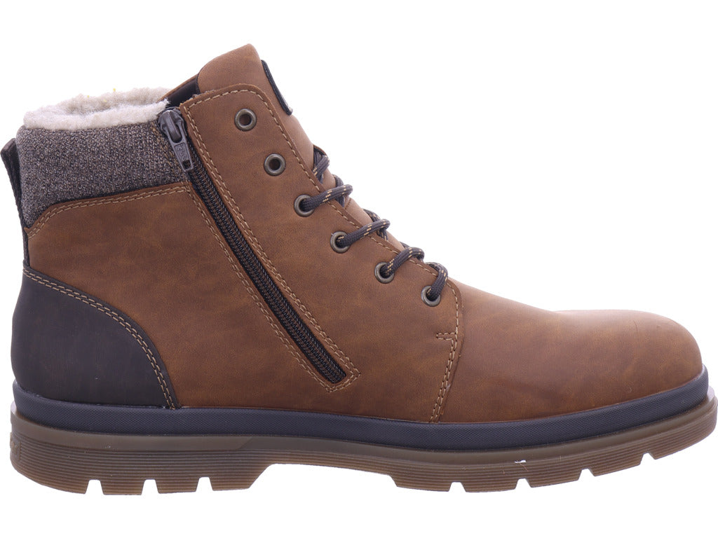 Rieker men's lace-up boots Hwk men's boots in brown