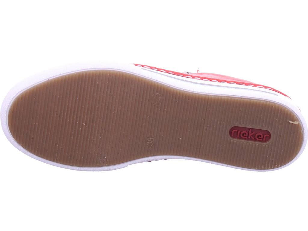Rieker Damen Slipper  in rot