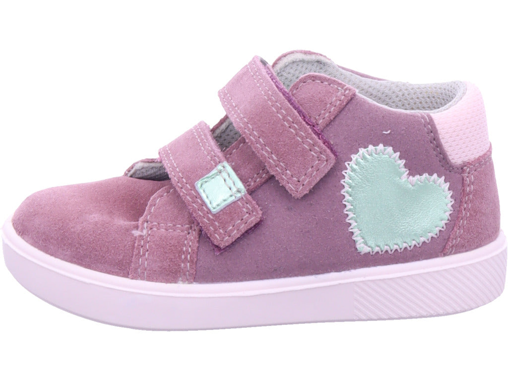 Dívčí kožené kotníkové boty Legero ve fialové barvě