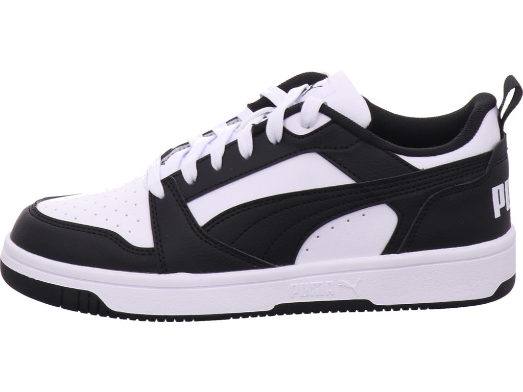 Chlapecké nízké boty Puma Rebouns V6 Lo Jr v černé barvě