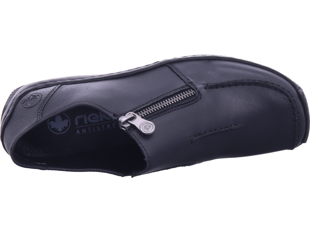 Rieker Damen Slipper Fsk Damen Halbschuhe in schwarz