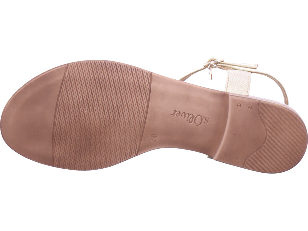 s.Oliver Damen Sandalette  in gold