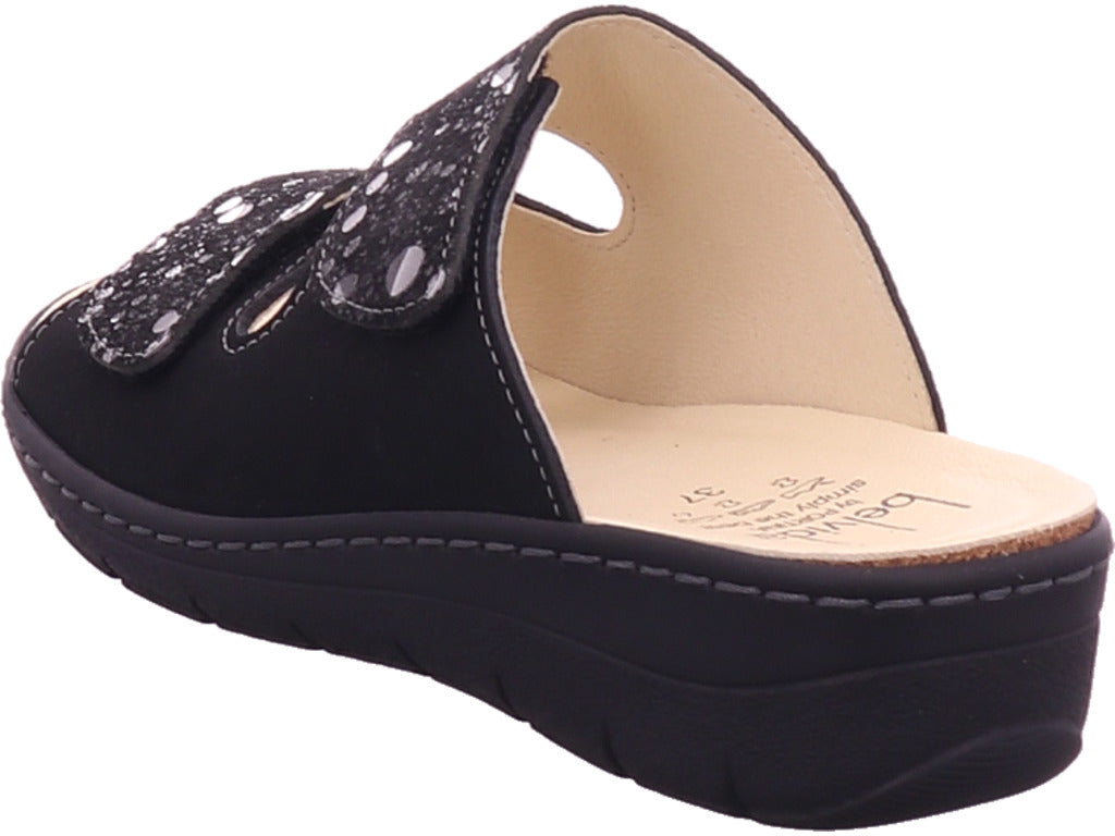 Belvida Damen Pantolette  in schwarz