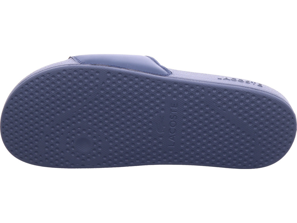 Lacoste Herren Pantolette Serve Slides in blau