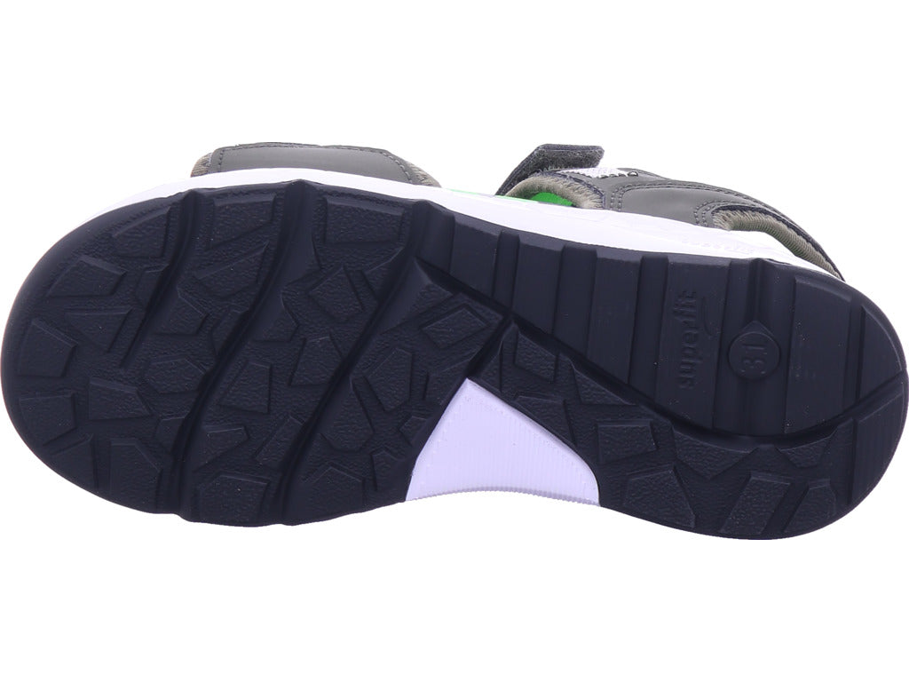 Dívčí sandály Legero, syntetické, Criss Cros v zelené barvě