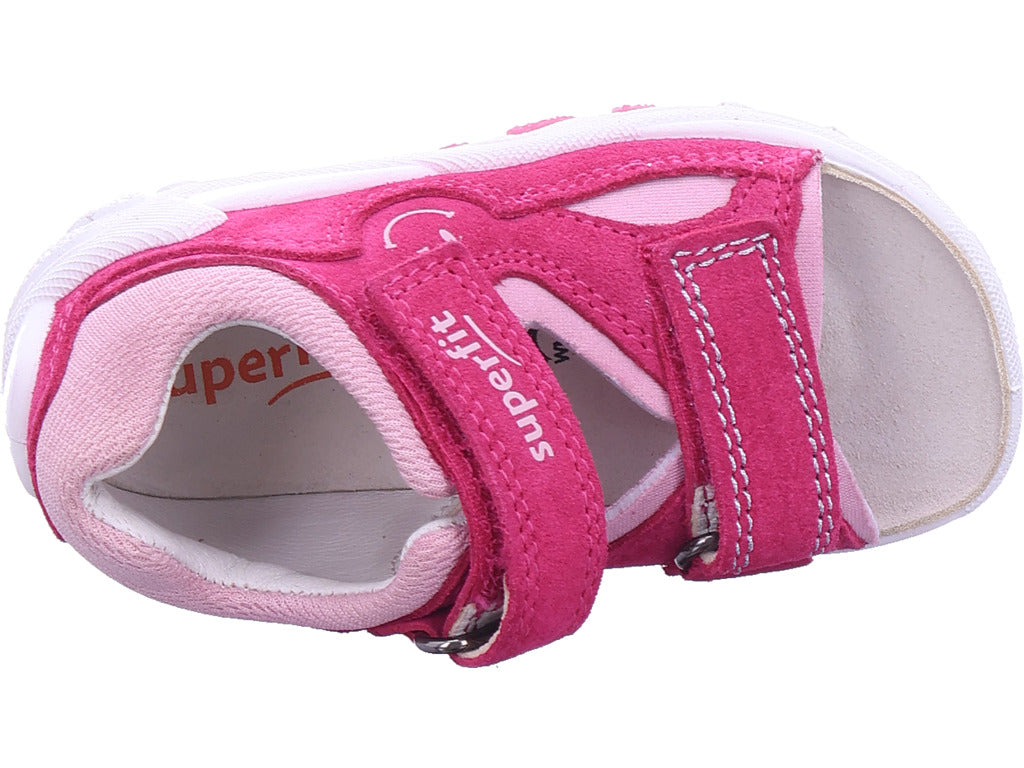 Legero Baby - Dívčí kožené sandály \ Flow v červené barvě