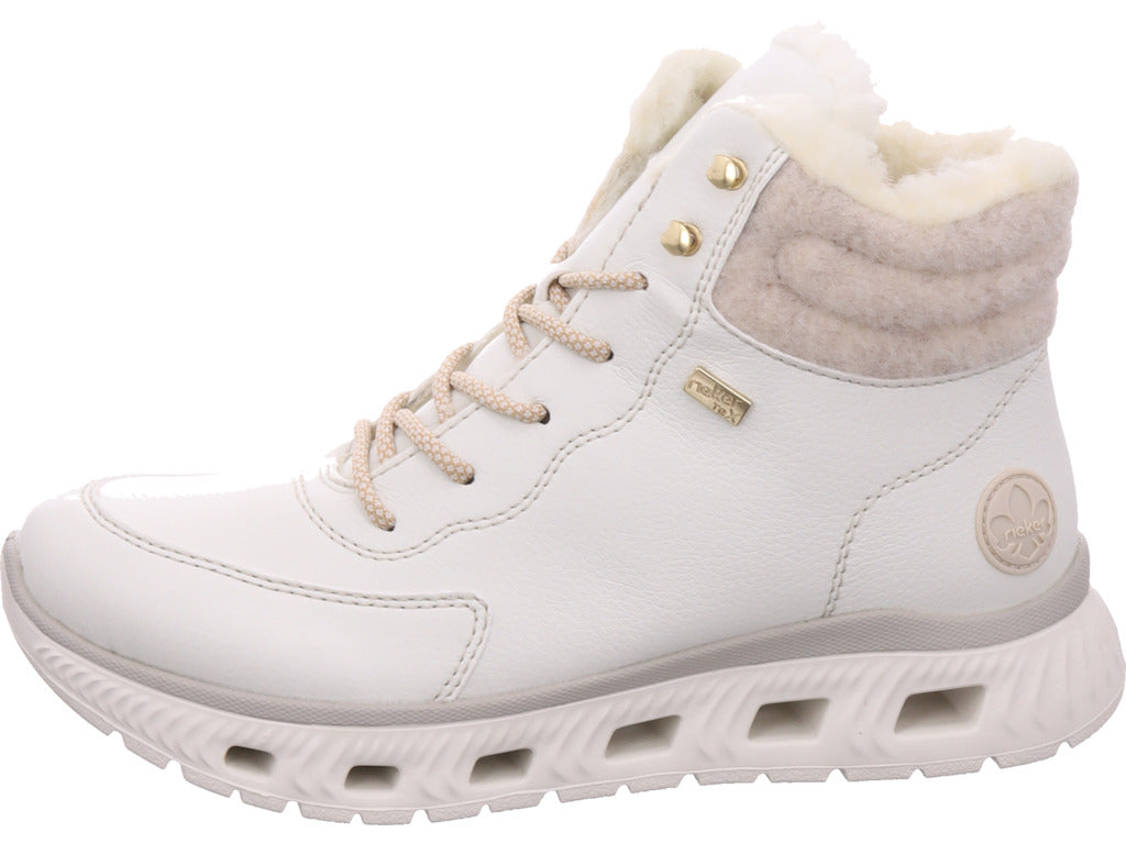 Rieker Damen Stiefelette Hwk Damen Stiefel in weiß