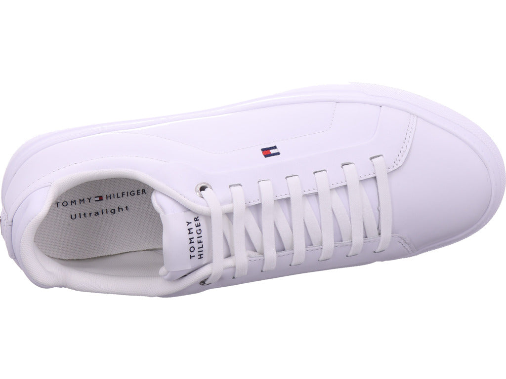 Tommy Hilfiger Herren Sneaker Icon Court Light Ess in weiß