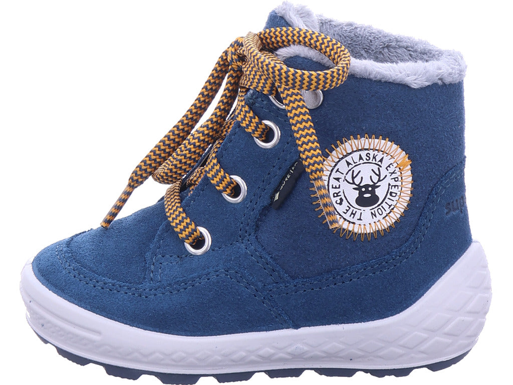 Legero Boys' Moonboot Ankle Boots Leather Groovy in blue