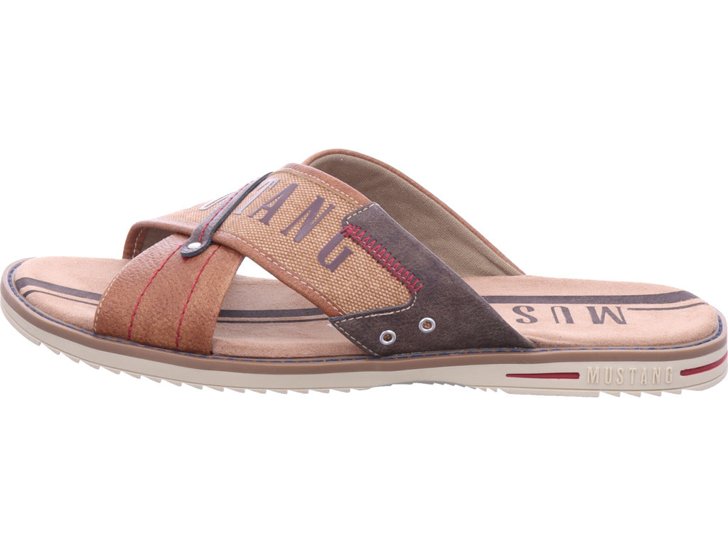 Mustang Herren Pantolette  in braun