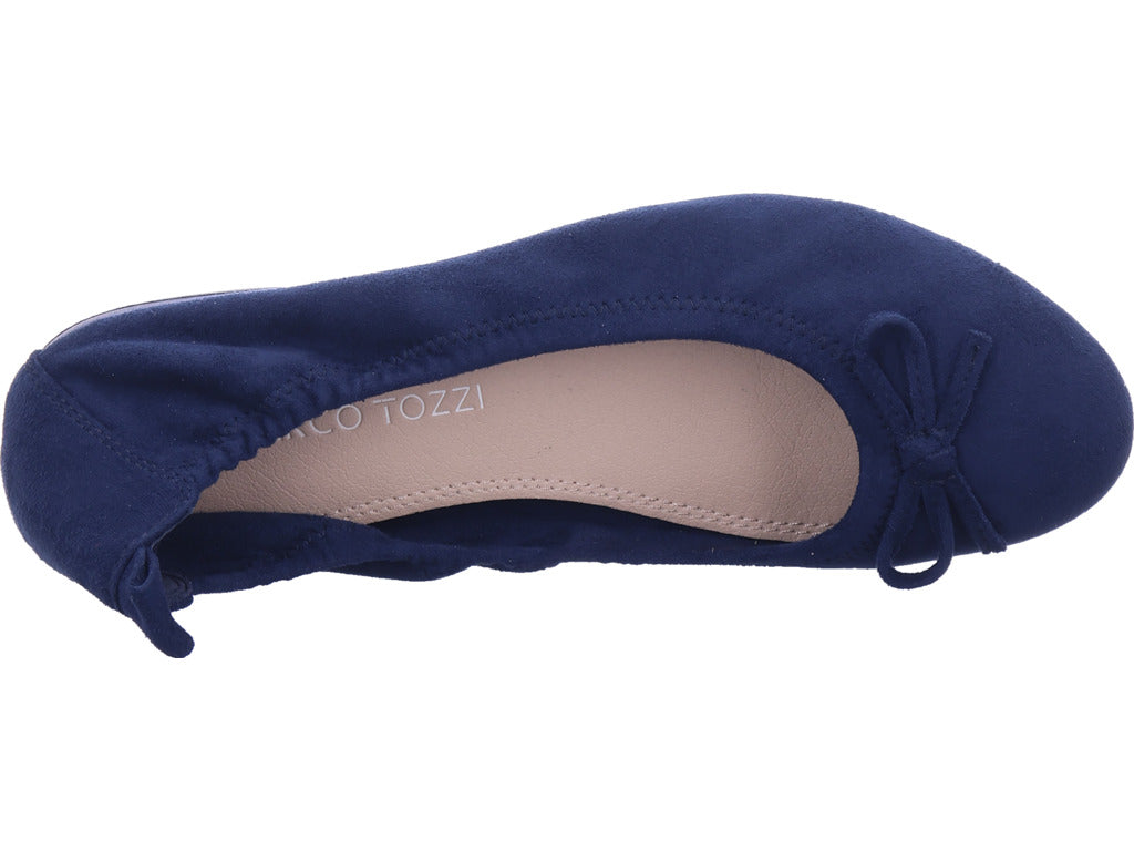Marco Tozzi women's ballerina shoes in blue