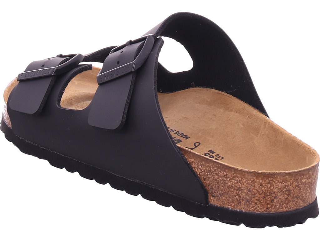 Birkenstock Herren Hausschuh Tieffußbett in schwarz