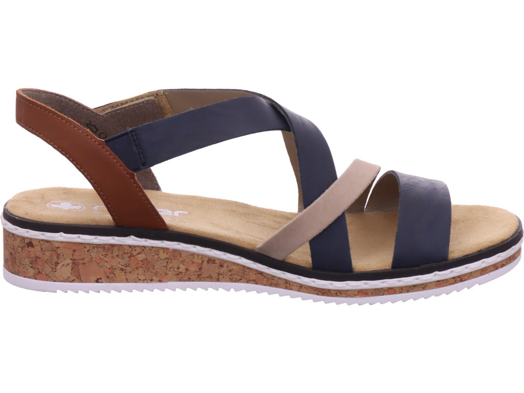 Rieker Damen  Fsk Damen Sandalen in blau
