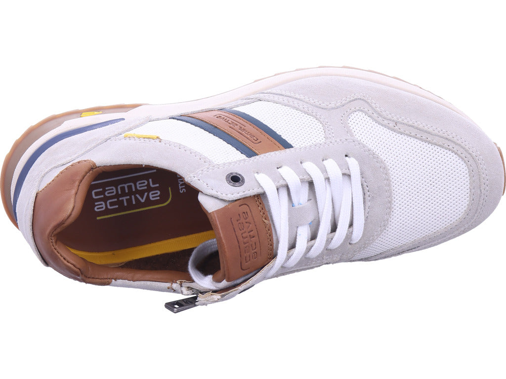 camel Herren Sneaker Split in weiß