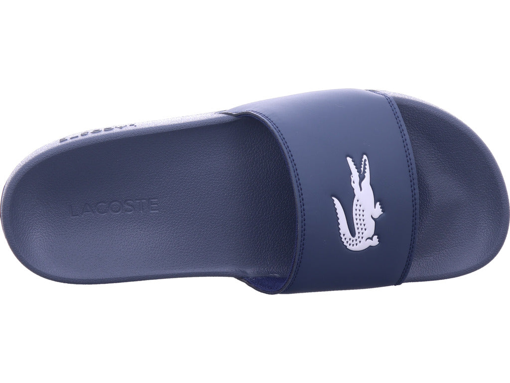 Lacoste Herren Pantolette Serve Slides in blau