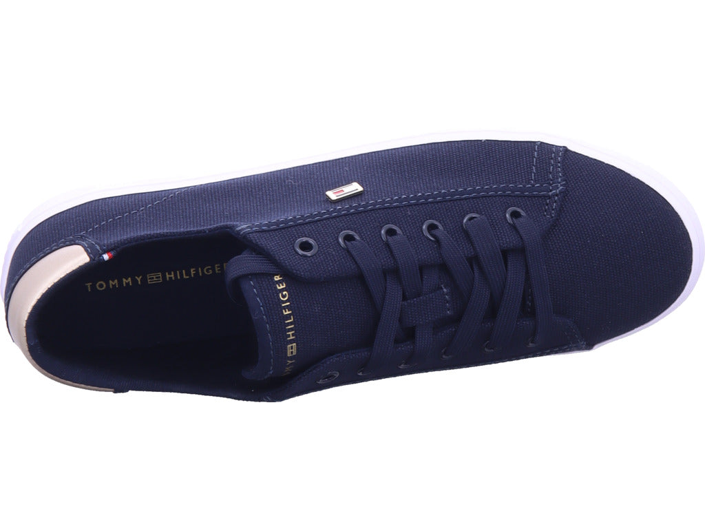Tommy Hilfiger Damen Textilschuh Lace Up Sneaker in blau