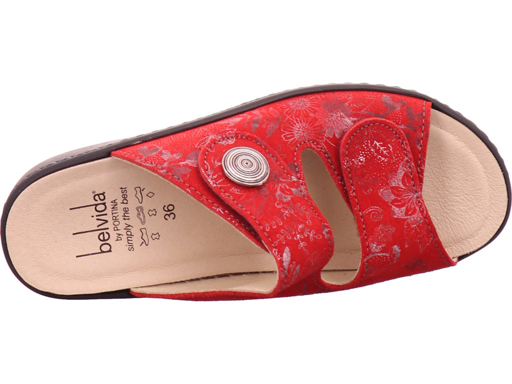 portina Damen Pantolette  in rot
