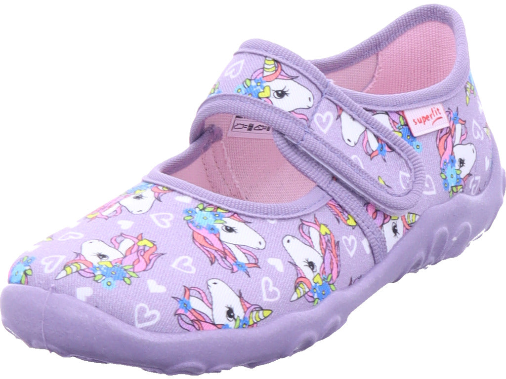 Dívčí pantofle Legero, textilní pantofle, Bonny ve fialové barvě