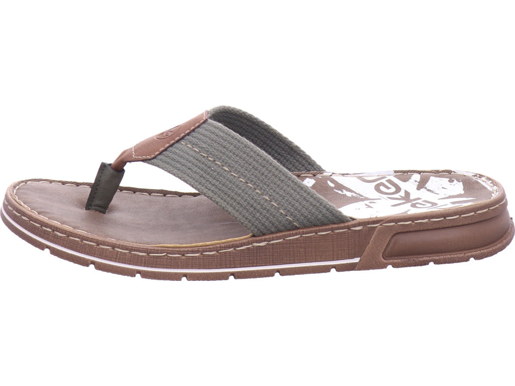 Rieker Herren Pantolette Fsk Herren Sandalen in grün